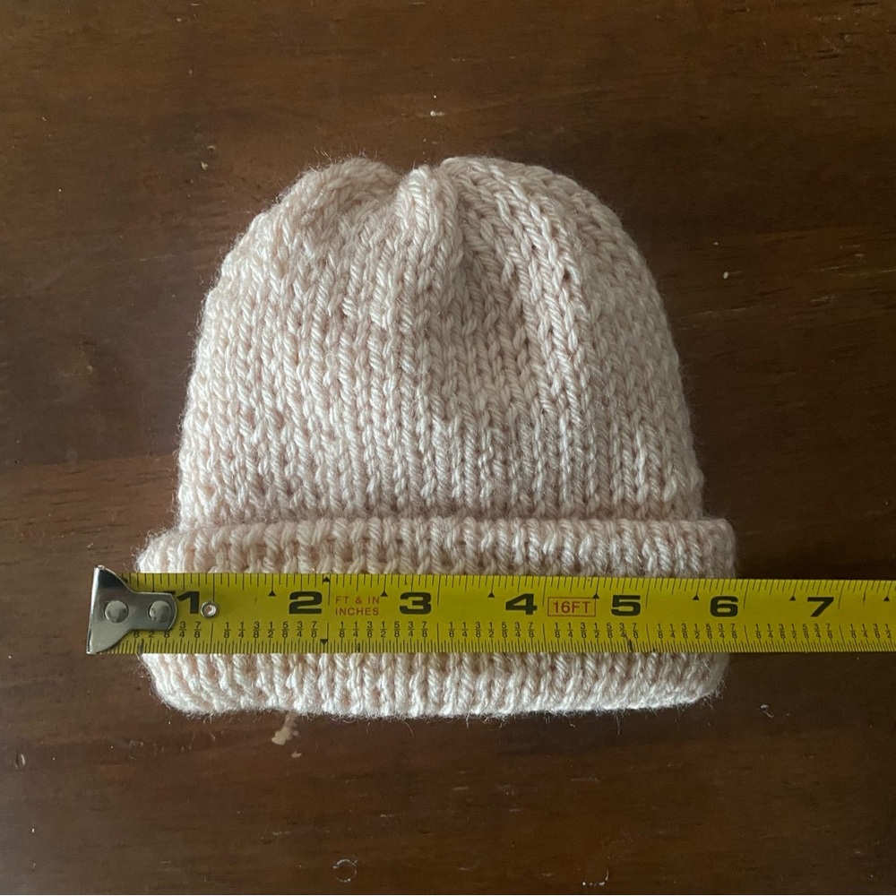 Cozy Cream Knit Baby Beanie